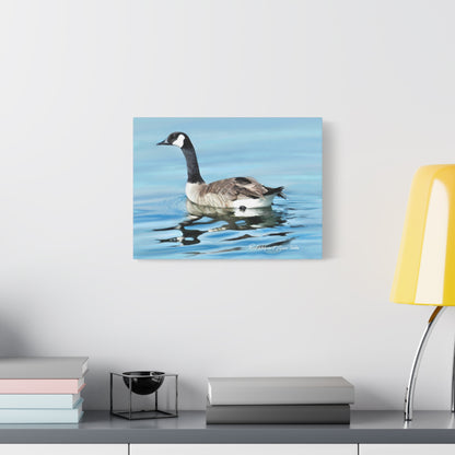 Canvas Gallery Wrap, Canada Goose on Stansbury Lake , by  Rod Walgamott