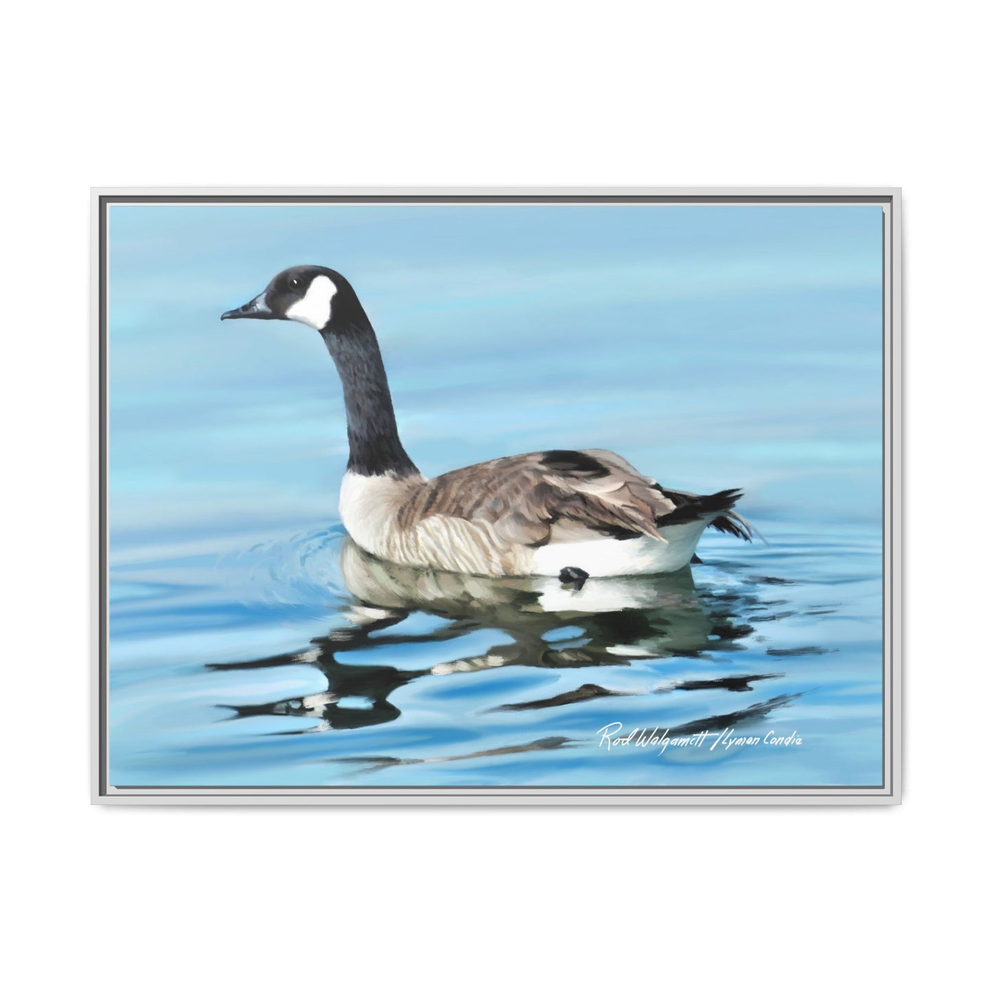 Canada Goose- Framed Matte Canvas Print