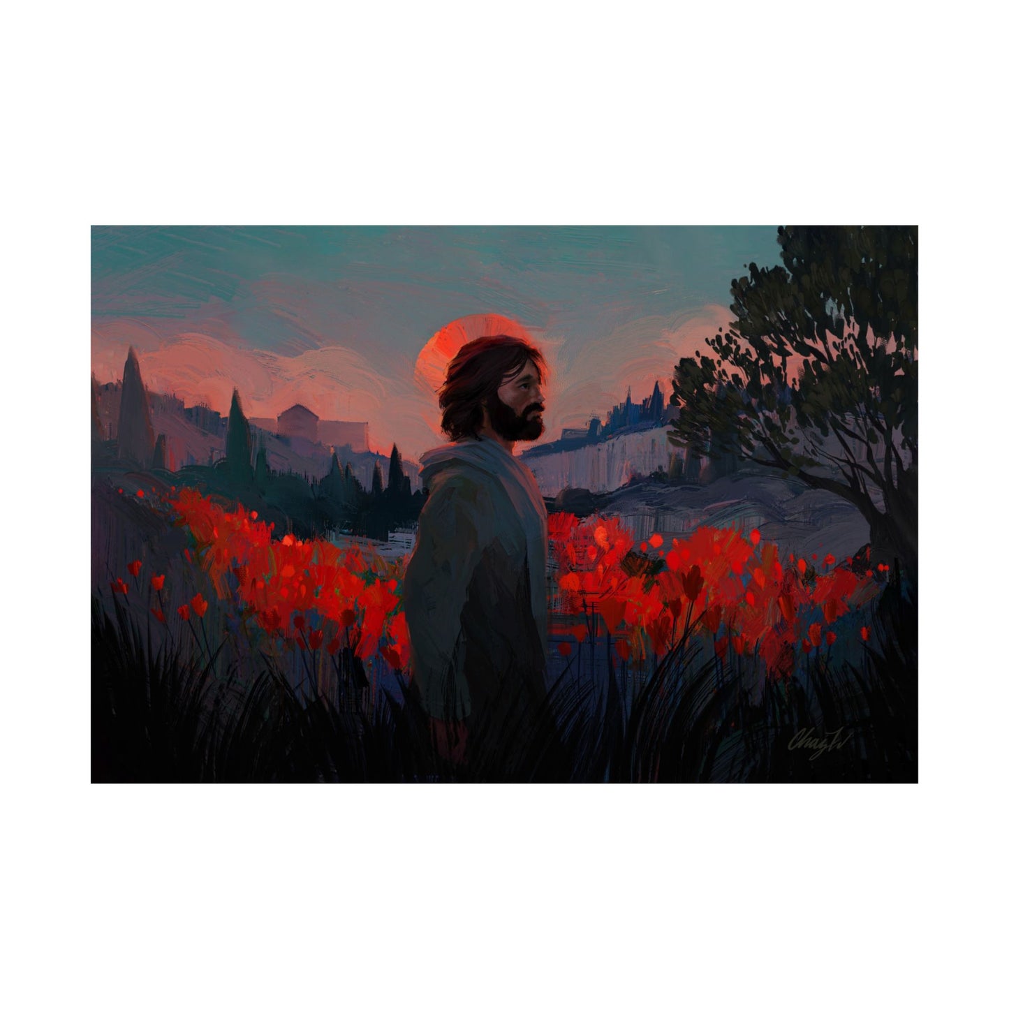 Premium Matte Print, "Though as Scarlet" by Chaz Walgamott