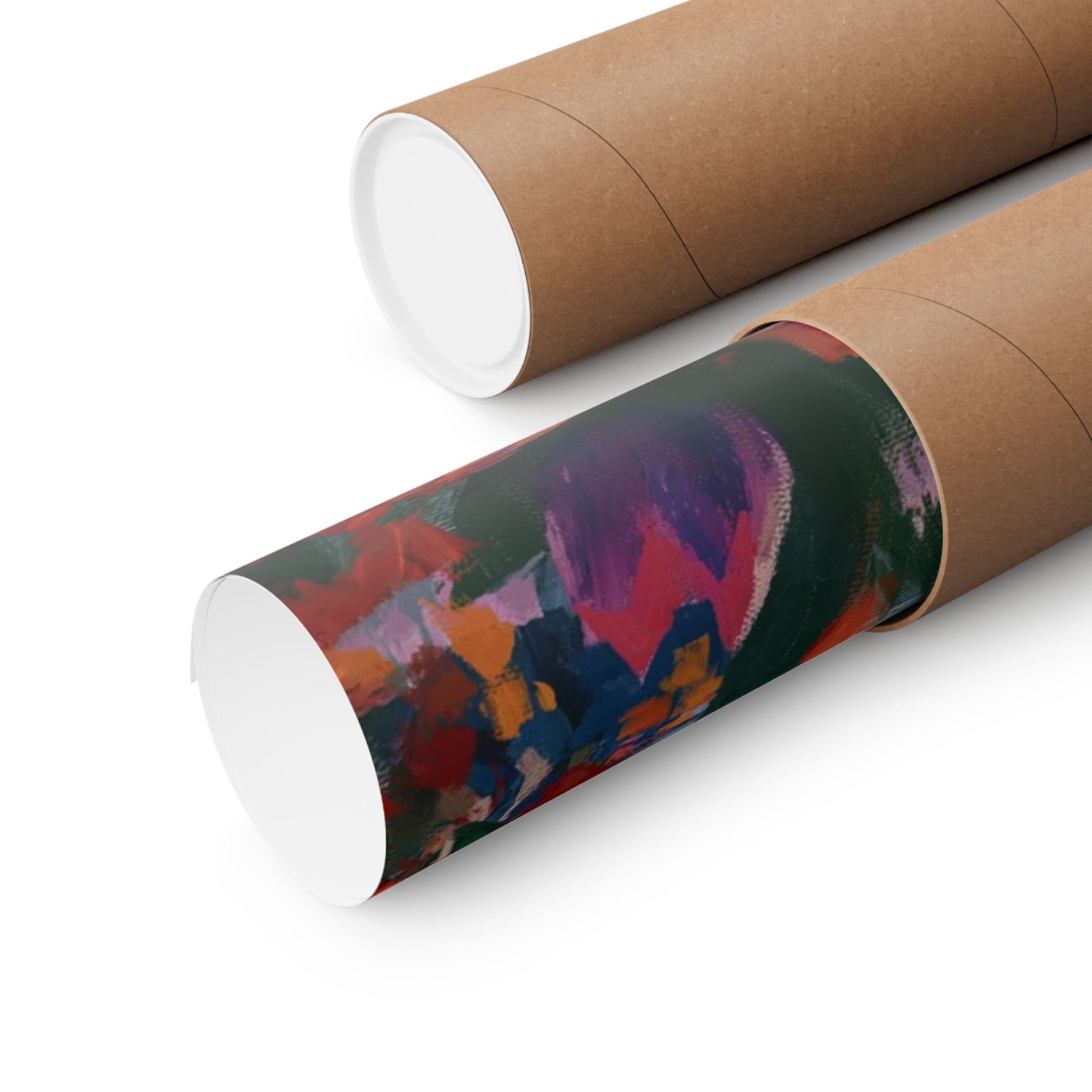 Premium Matte Paper Print, Deseret Peak Temple--Spring Flowers, by Chaz Walgamott