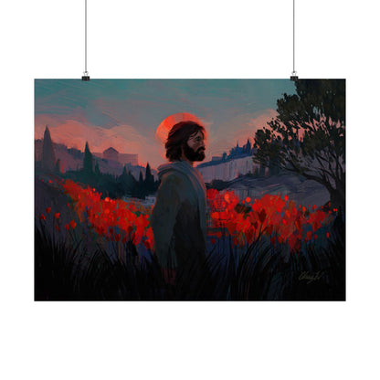 Premium Matte Print, "Though as Scarlet" by Chaz Walgamott