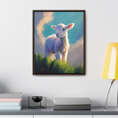 Framed canvas Wrap, Without Blemish, by Chaz Walgamott