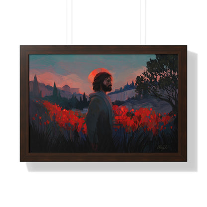 Framed Matte Print, "Though as Scarlet" by Chaz Walgamott