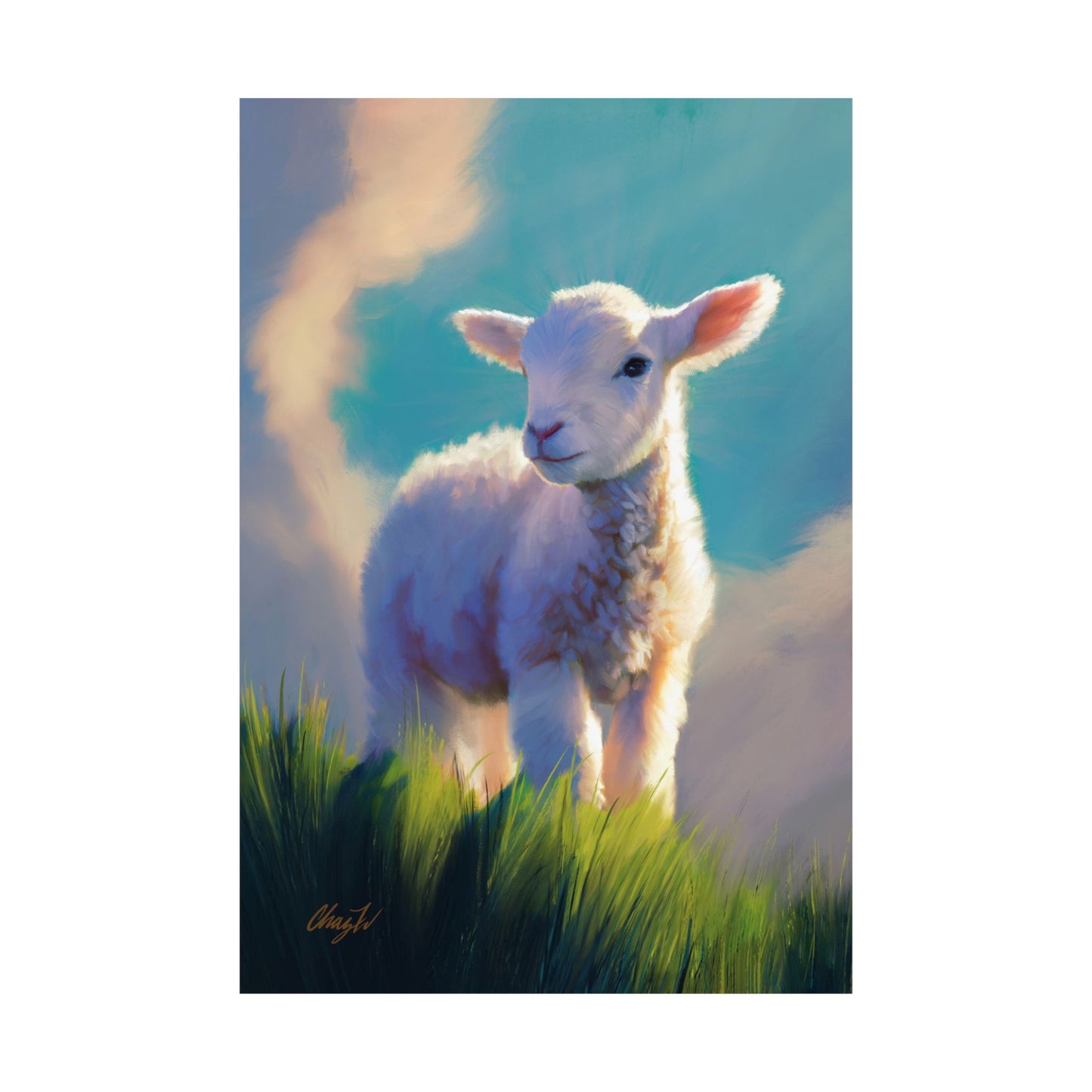 Premium Matte Print, "Without Blemish", by Chaz Walgamott