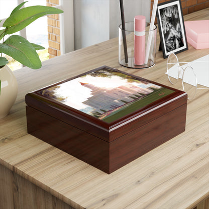 Jewelry Box featuring the Deseret Peak Temple--Golden, by Chaz Walgamott