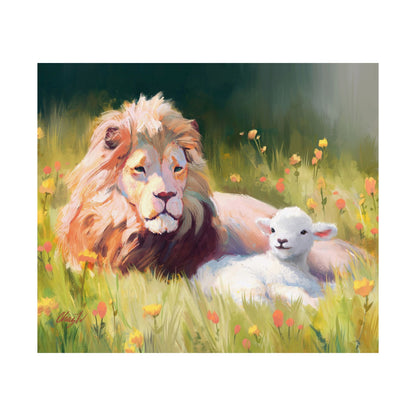 Premium Matte Print, The Lamb and the Lion, by Chaz Walgamott