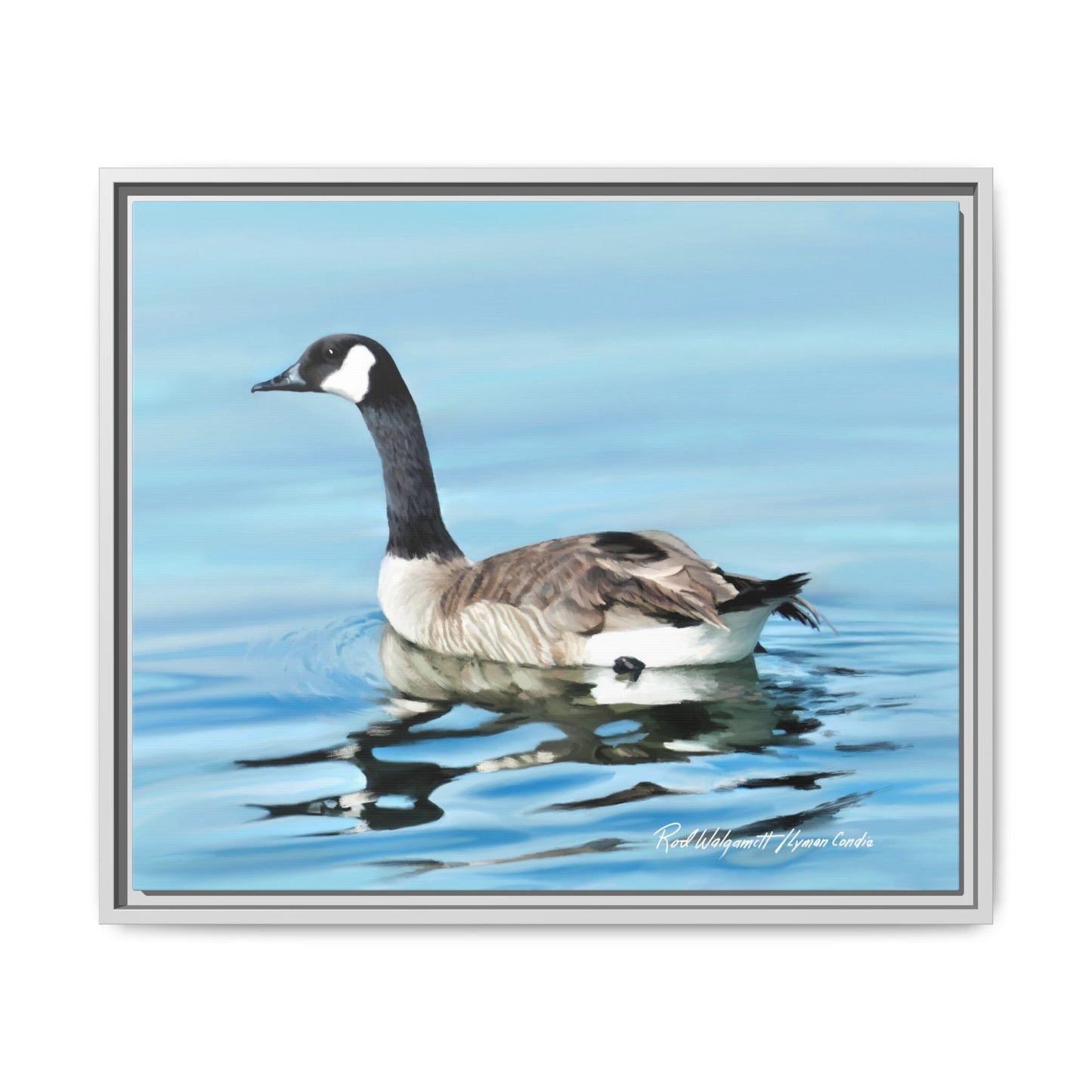Canada Goose- Framed Matte Canvas Print