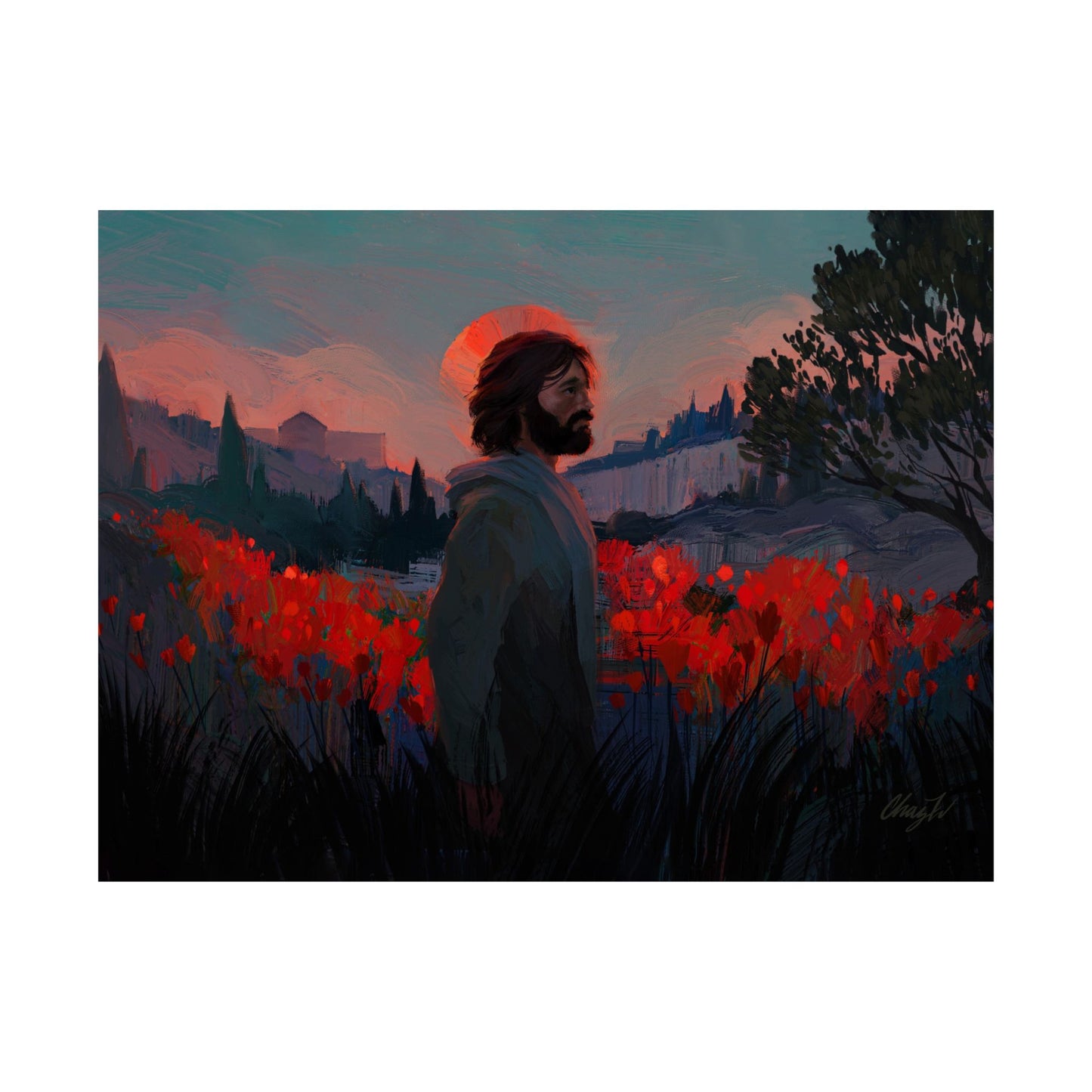 Premium Matte Print, "Though as Scarlet" by Chaz Walgamott