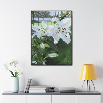 "Luscious Lilies" by Jane Autry-Framed canvas Wrap