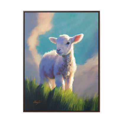 Framed canvas Wrap, Without Blemish, by Chaz Walgamott