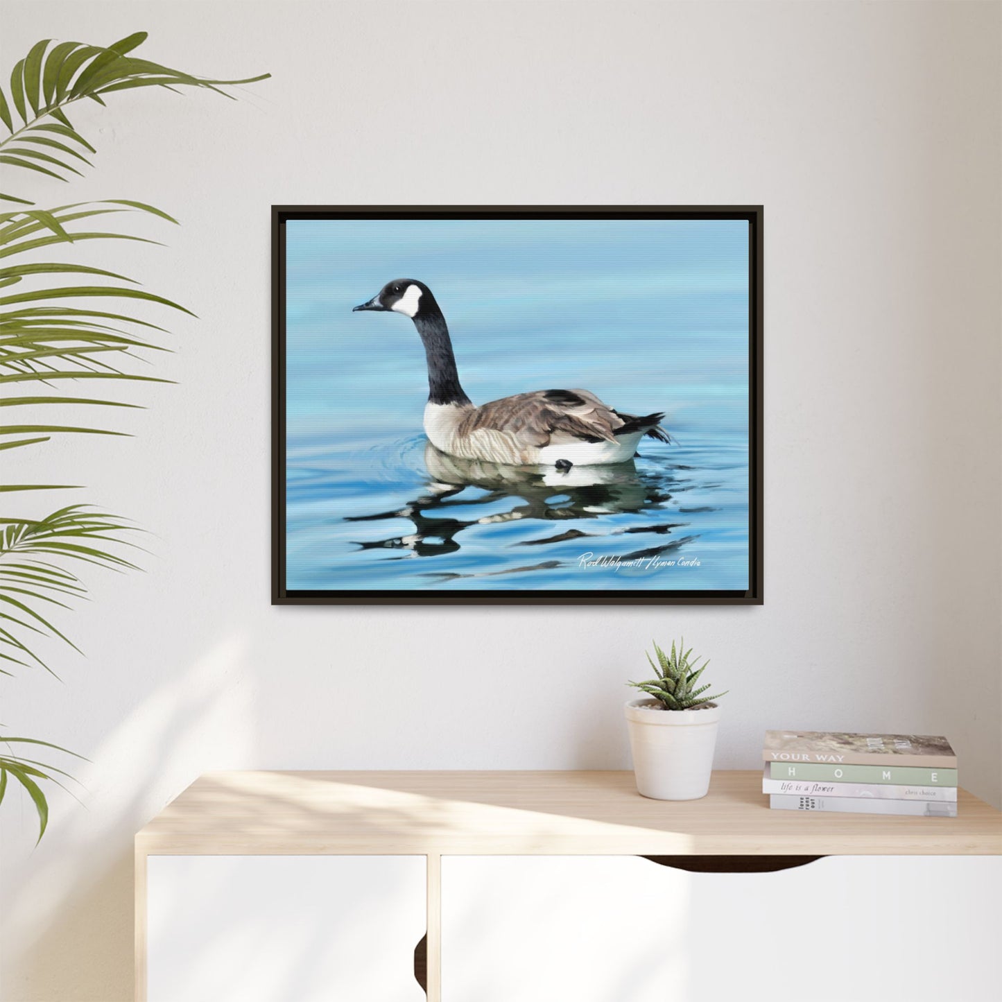 Canada Goose- Framed Matte Canvas Print