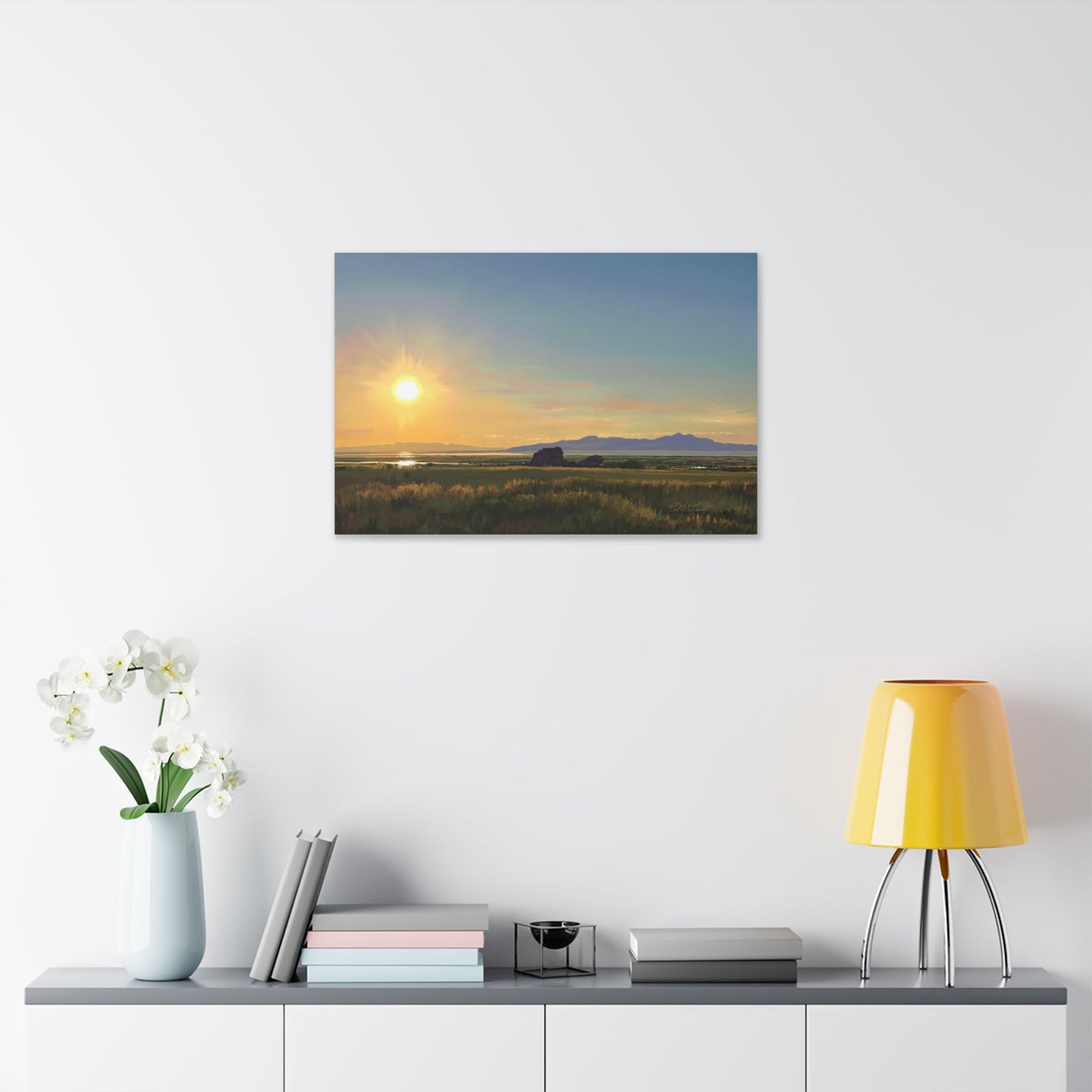 Adobe Rock Sunset, by Rod Walgamott, Gallery Wrap Canvas