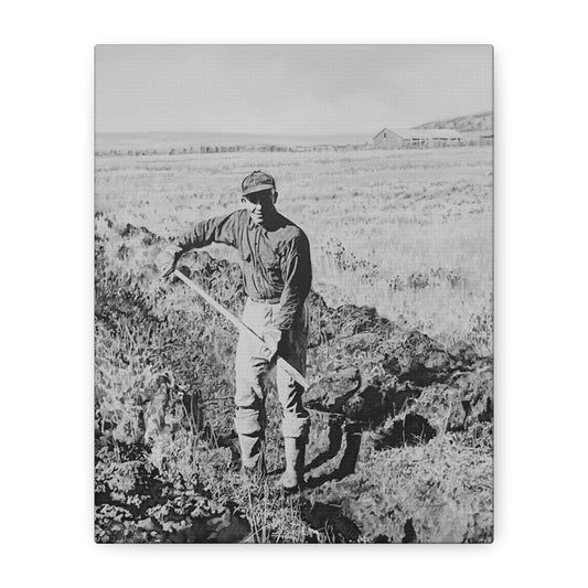 "Clyde Hogan's 1.5 Mile Trench" by Rod Walgamott, Matte Canvas Print