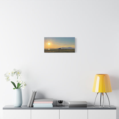 Adobe Rock Sunset, by Rod Walgamott-Canvas Gallery Wrap