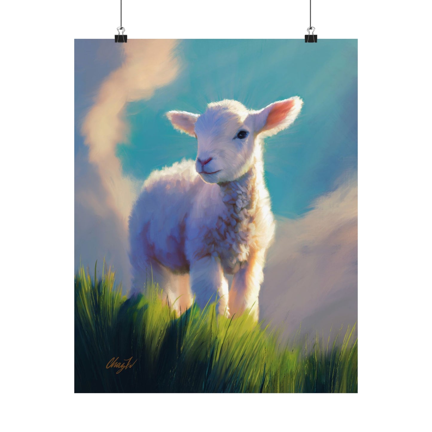 Premium Matte Print, "Without Blemish", by Chaz Walgamott