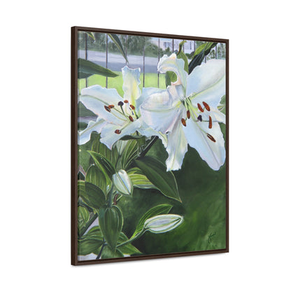 "Luscious Lilies" by Jane Autry-Framed canvas Wrap