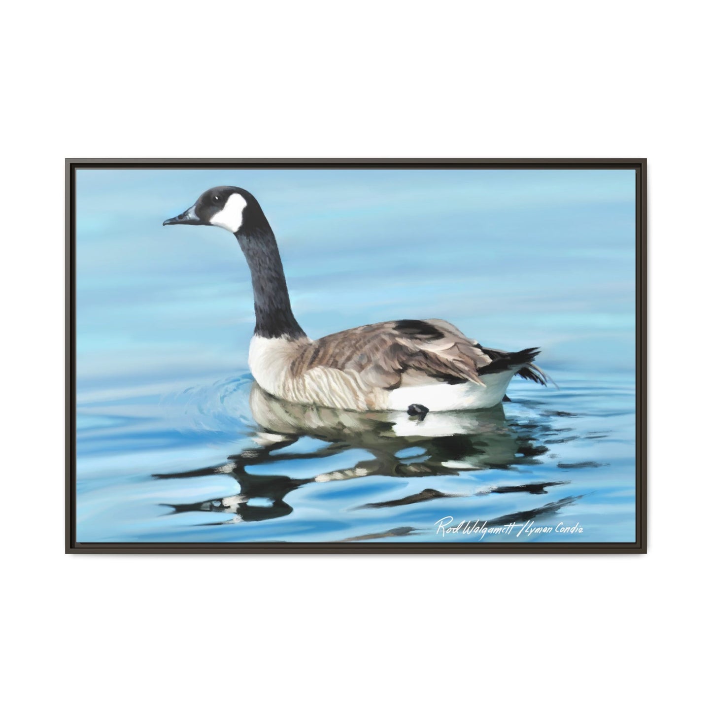 Canada Goose- Framed Matte Canvas Print