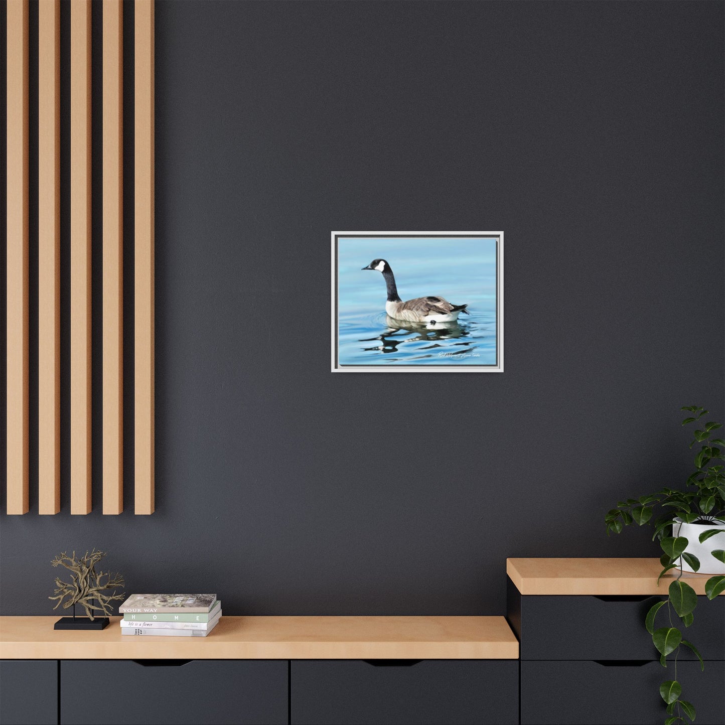 Canada Goose- Framed Matte Canvas Print
