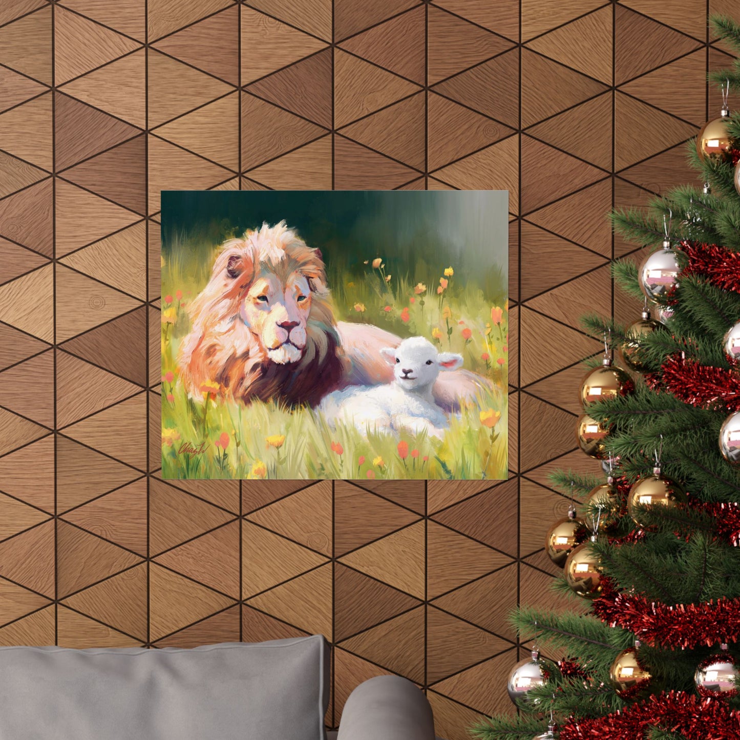 Premium Matte Print, The Lamb and the Lion, by Chaz Walgamott