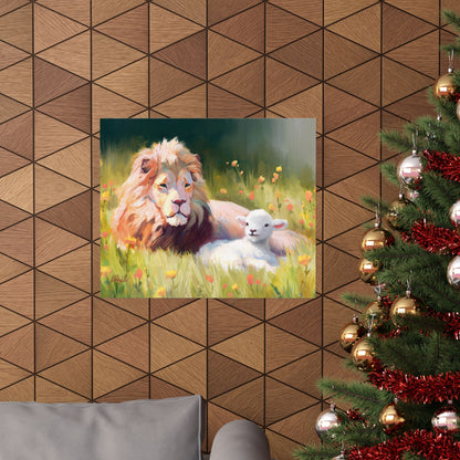 Premium Matte Print, The Lamb and the Lion, by Chaz Walgamott