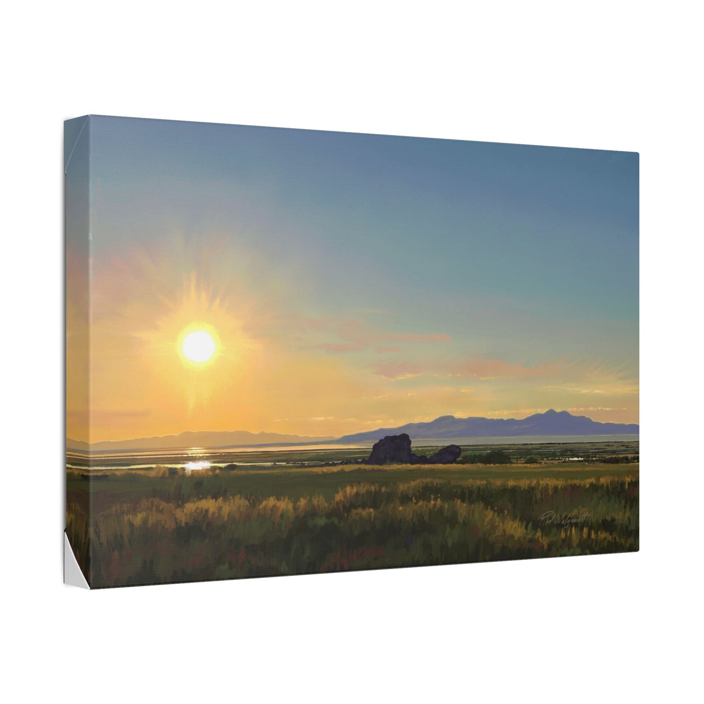 Adobe Rock Sunset, by Rod Walgamott, Gallery Wrap Canvas