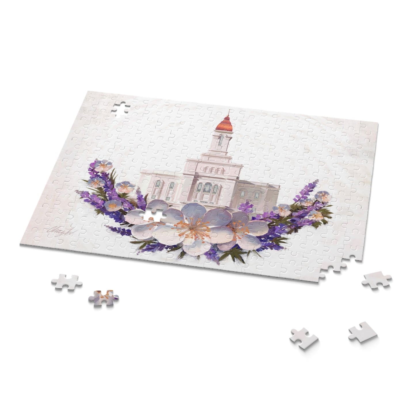 Puzzle, Deseret Peak Temple--Floral Wreath