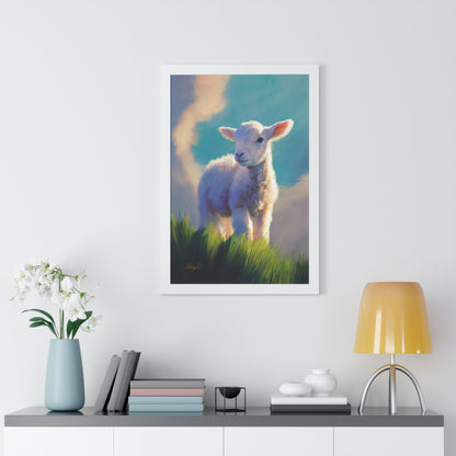 Framed Matte Print, "Without Blemish" by Chaz Walgamott