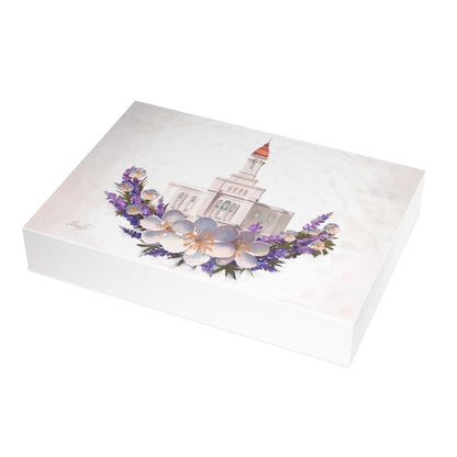 Temple Card Bundle (envelopes not included) Deseret Peak Temple-Floral Wreath