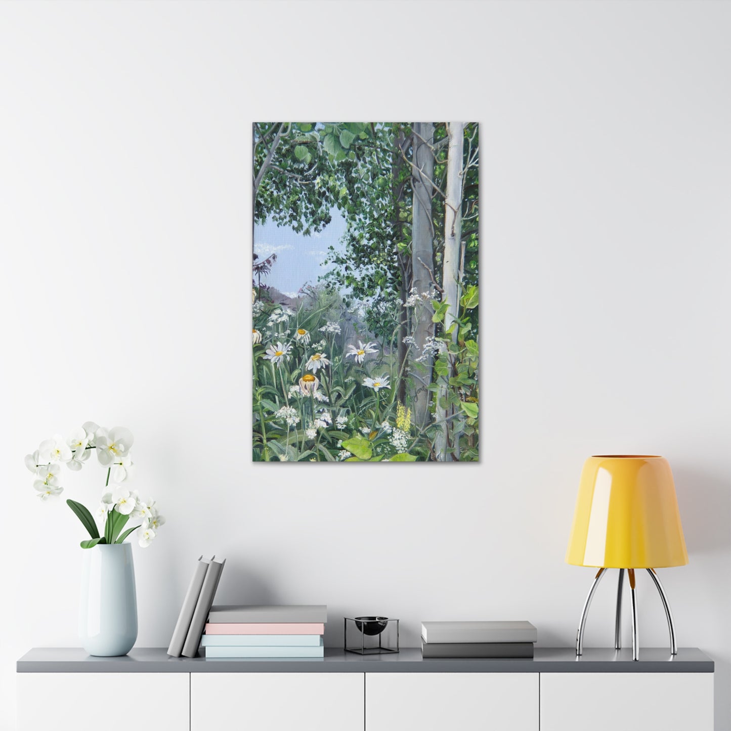 Quakies and Daisies by Jane Autry, Canvas Gallery Wrap