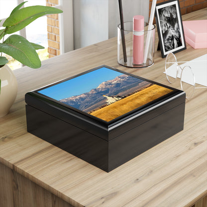Jewelry Box featuring the Deseret Peak Temple and Deseret Peak, by Rod Walgamott
