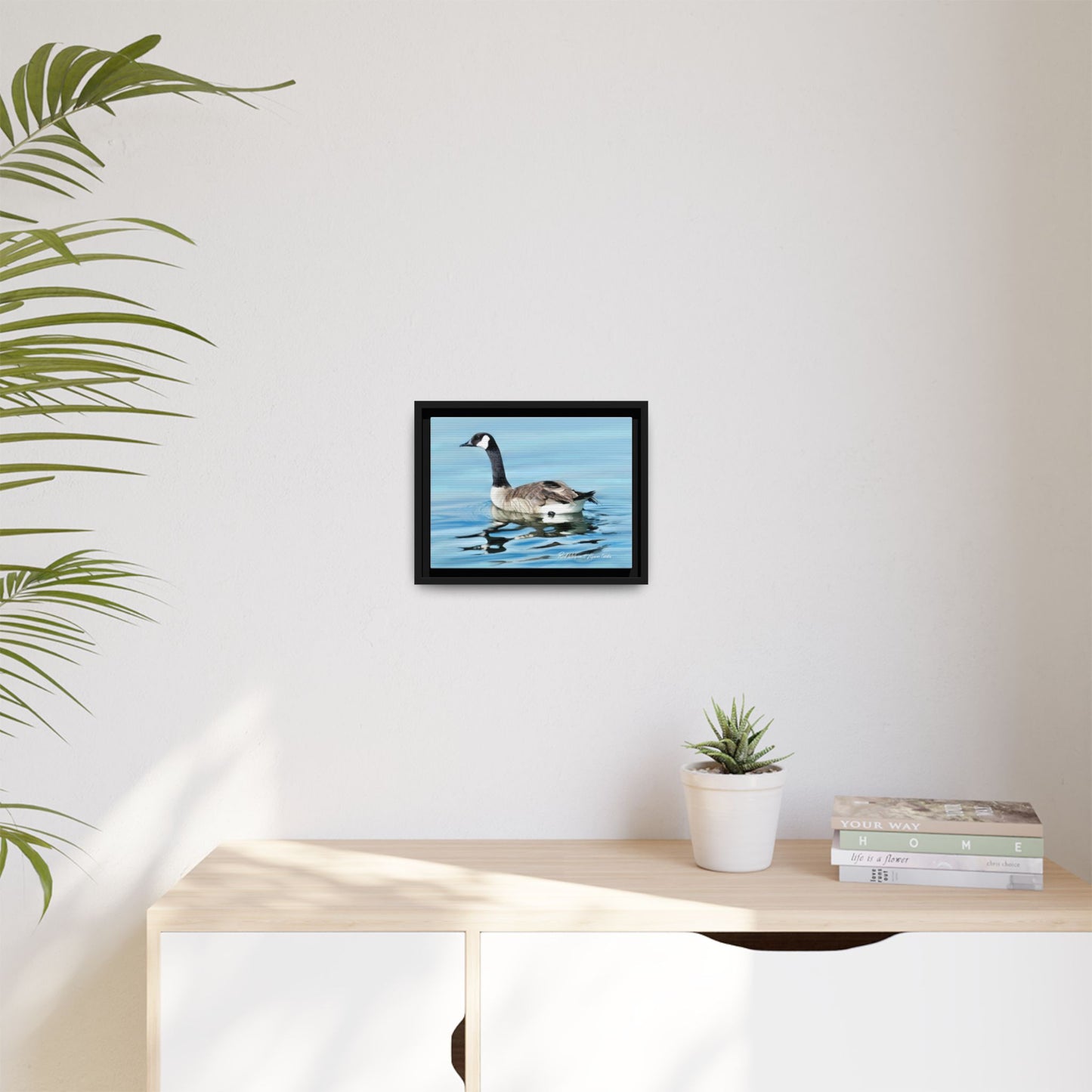 Canada Goose- Framed Matte Canvas Print
