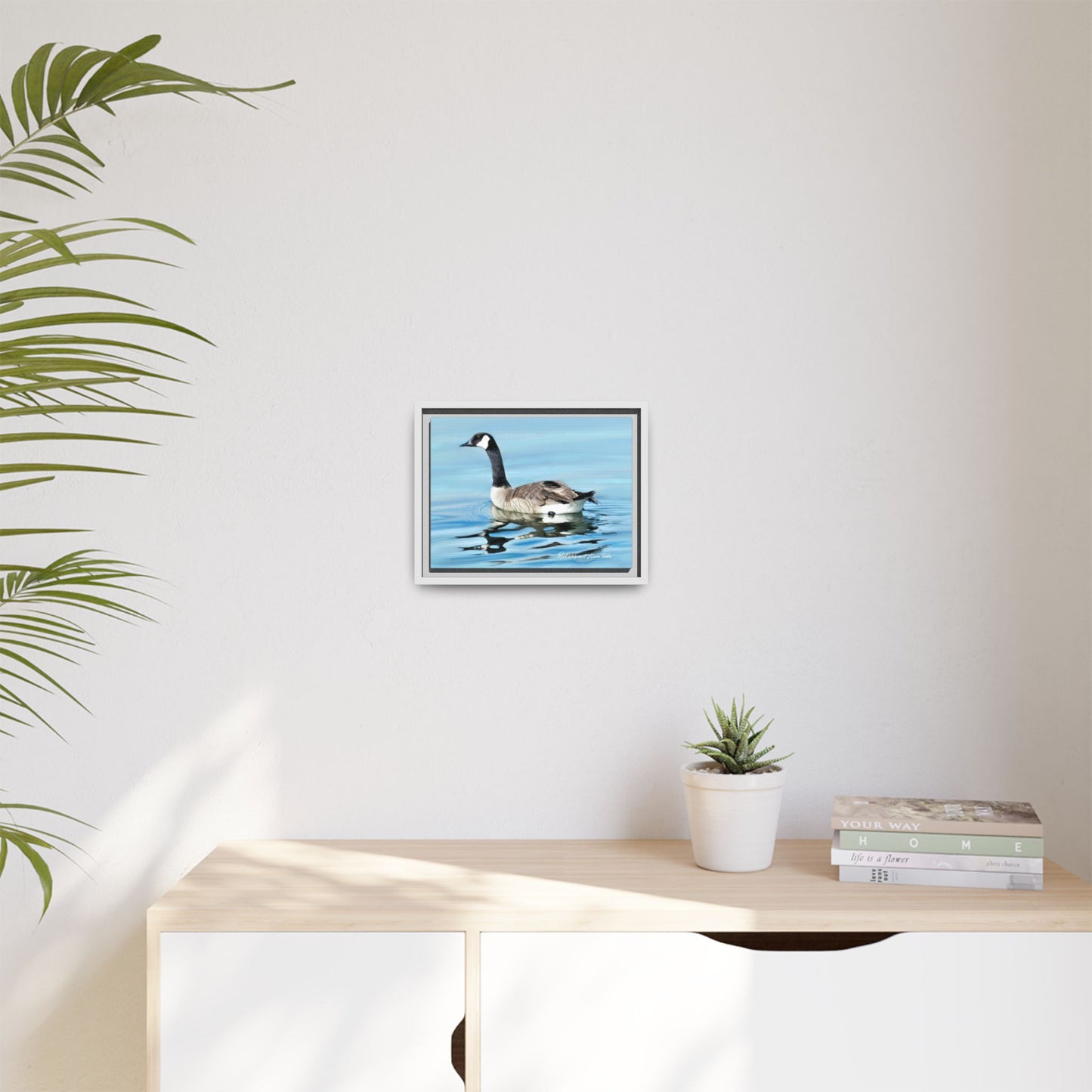 Canada Goose- Framed Matte Canvas Print