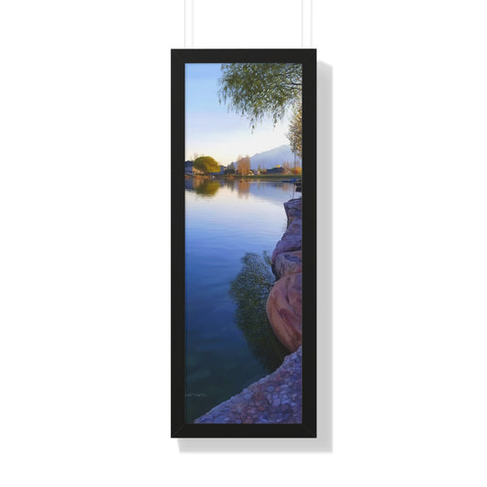 Framed Matte Print, Stansbury Lake, Looking North from Grant's Place, by Rod Walgamott