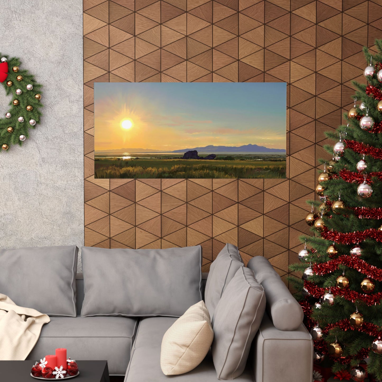 Premium Matte Print, Sunset at Adobe Rock, by Rod Walgamott