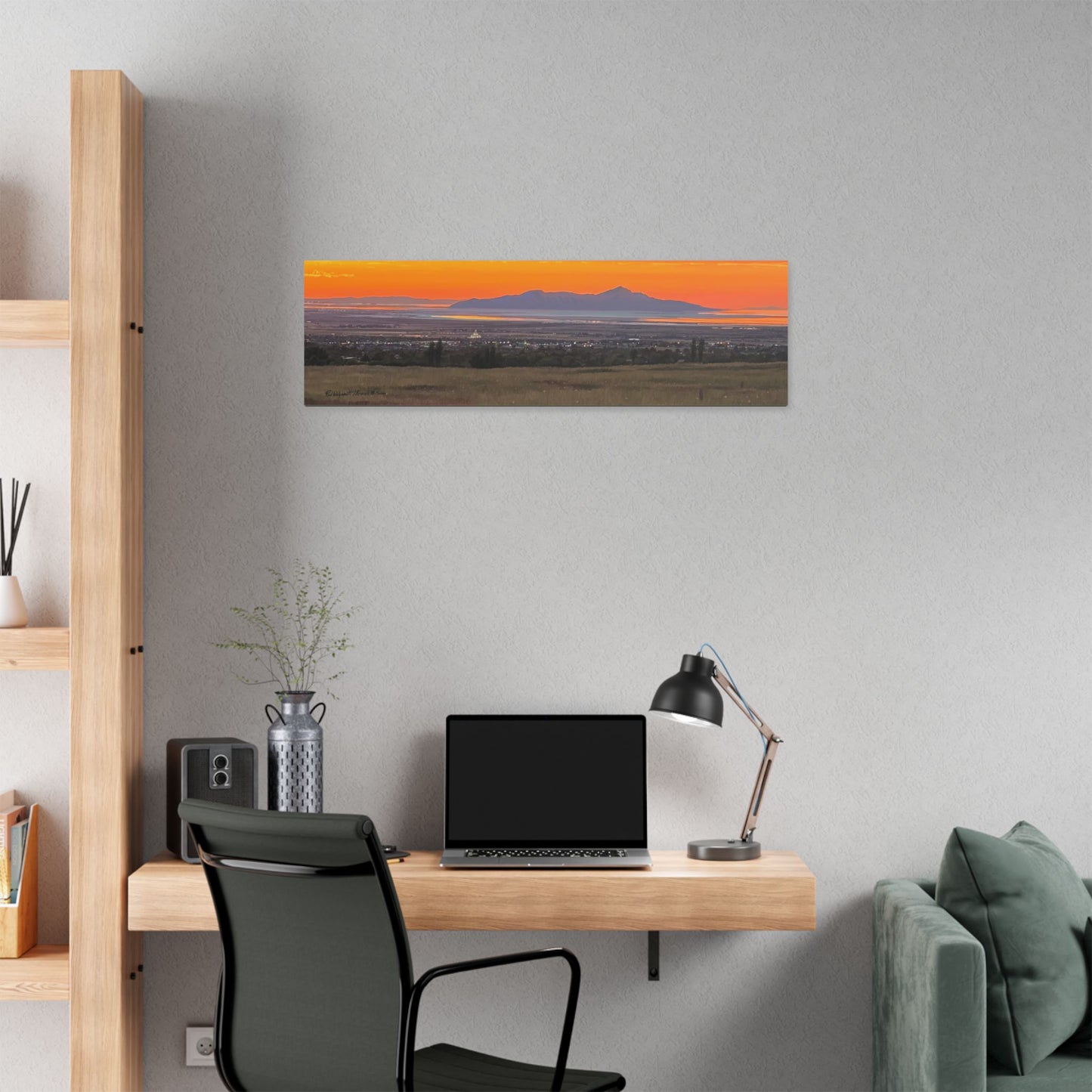 Classic Stretched Canvas, Stansbury Island Sunset, by Rod Walgamott