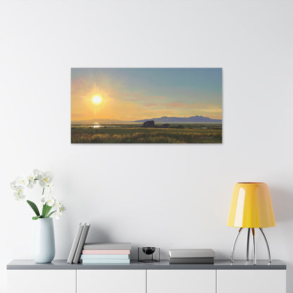 Adobe Rock Sunset, by Rod Walgamott, Gallery Wrap Canvas