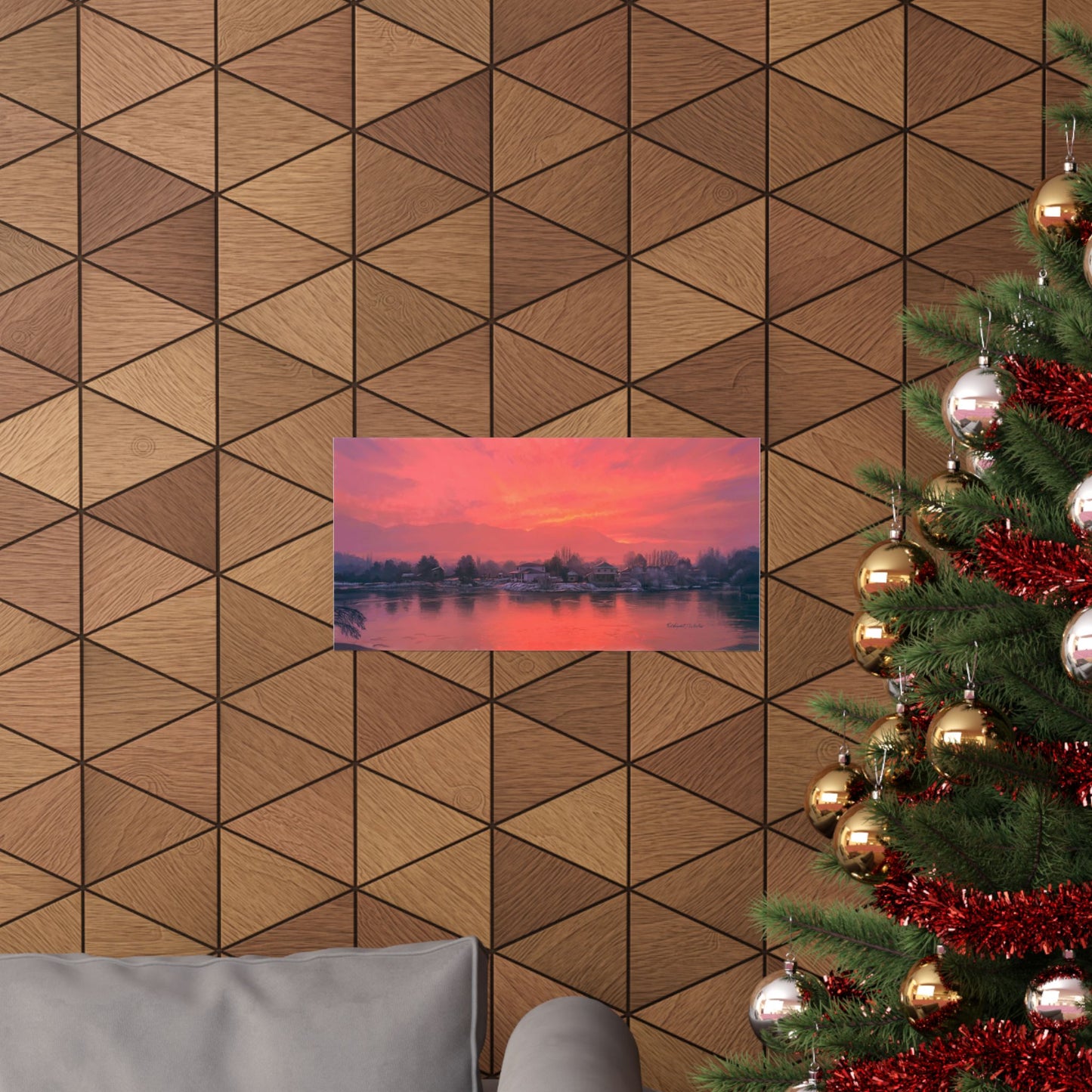 Premium Matte Print, Frosty Sunrise on Stansbury Lake, by Rod Walgamott