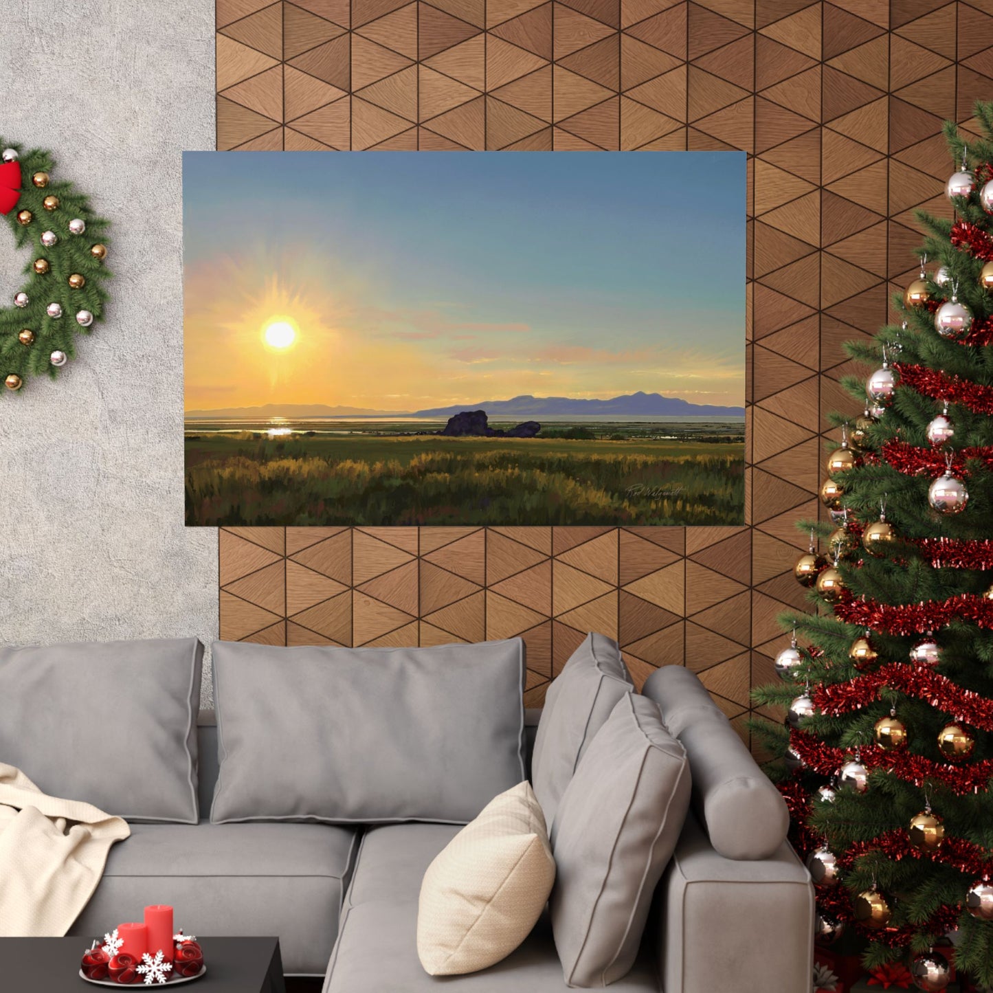 Premium Matte Print, Sunset at Adobe Rock, by Rod Walgamott