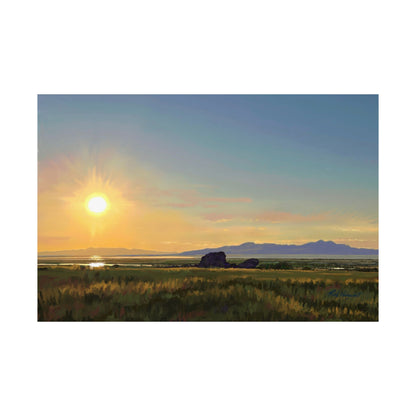 Premium Matte Print, Sunset at Adobe Rock, by Rod Walgamott