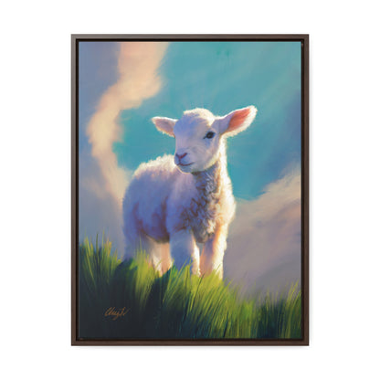 Framed canvas Wrap, Without Blemish, by Chaz Walgamott