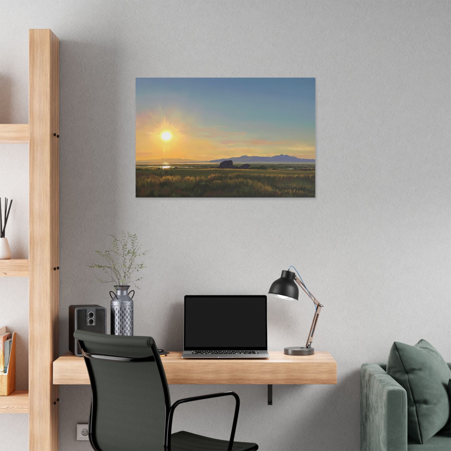 Adobe Rock Sunset, by Rod Walgamott, Gallery Wrap Canvas
