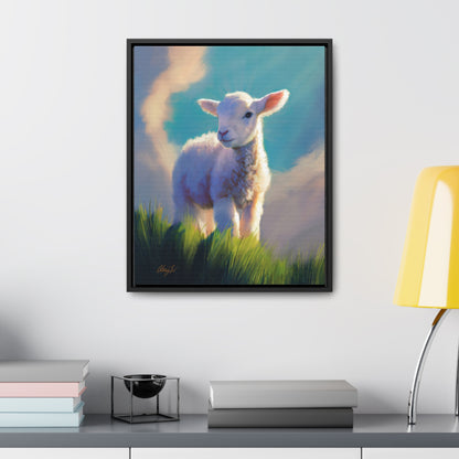 Framed canvas Wrap, Without Blemish, by Chaz Walgamott