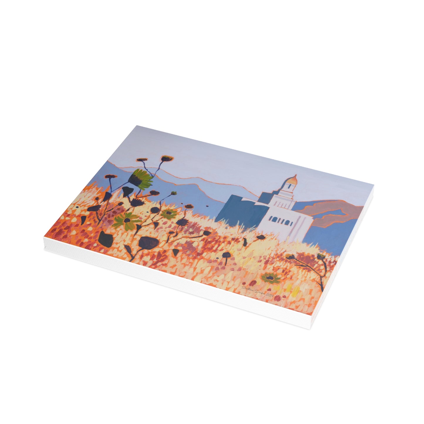 Temple Card Bundle (envelopes not included) Deseret Peak Temple by Shellece Durfee