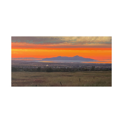 Classic Stretched Canvas, Stansbury Island Sunset, by Rod Walgamott