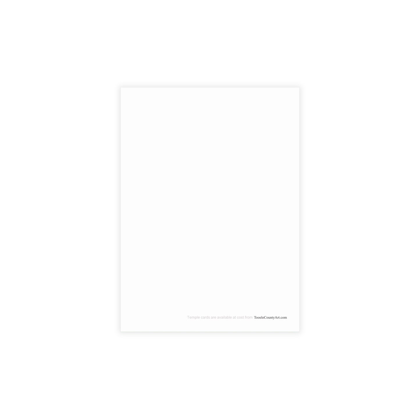 Temple Card Bundle (envelopes not included) Deseret Peak Temple-Spring Flowers