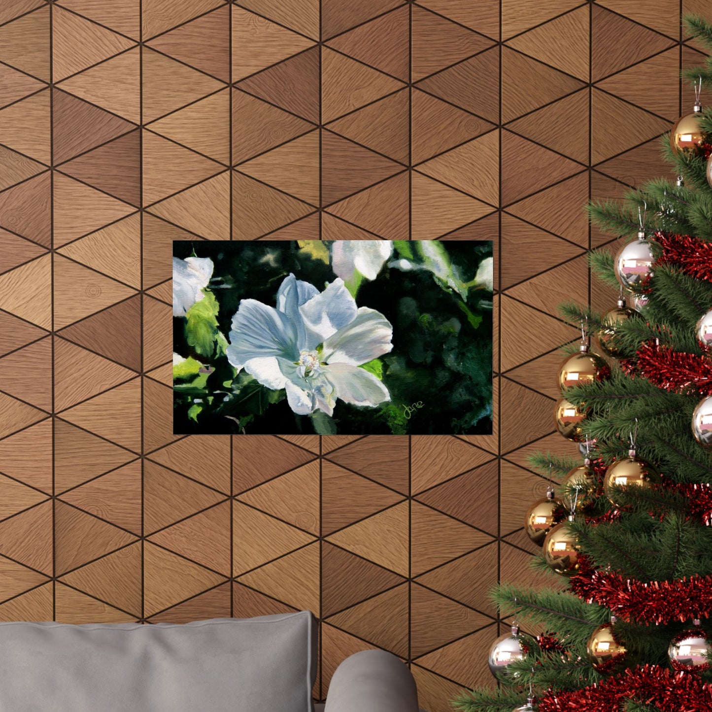 White Rose of Sharon, by Jane Autry--Premium Matte Print