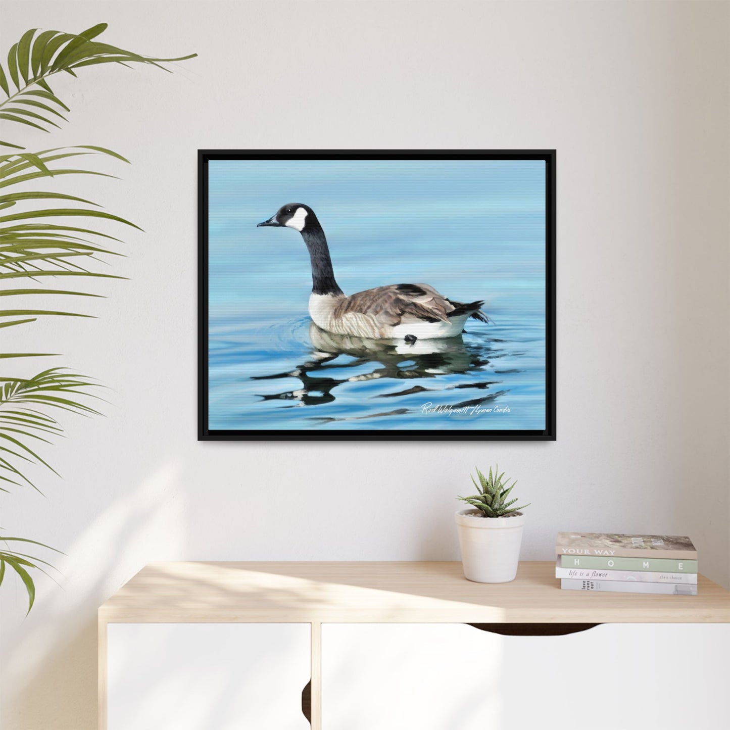 Canada Goose- Framed Matte Canvas Print
