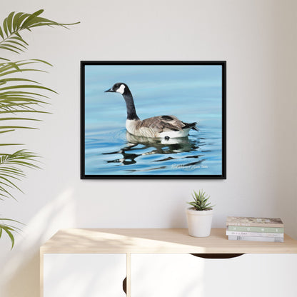 Canada Goose- Framed Matte Canvas Print