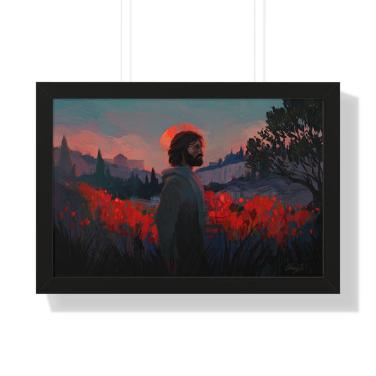 Framed Matte Print, "Though as Scarlet" by Chaz Walgamott