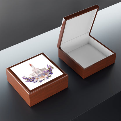 Jewelry Box featuring Deseret Peak Temple--Wreath, by Chaz Walgamott
